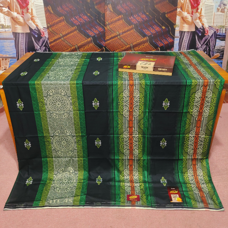 SARUNG ATLAS SONGKET JACQUARD GOLD TYPE 790 SUPER MEWAH ATLAS PREMIUM