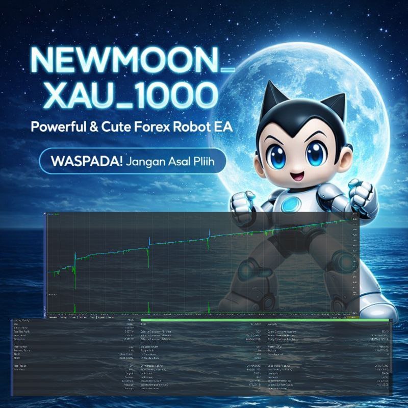 NEWMOON EA_robot fx trading mt5 Gold BTC