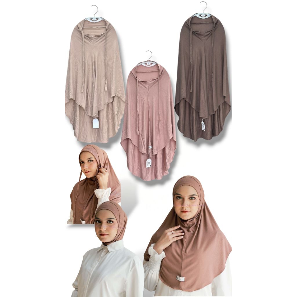 Hijab Inner Instan Kaos Non Pet/ Bergo Bahan Adem