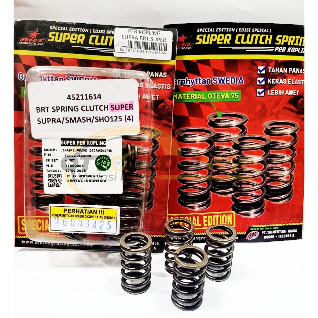 BRT Per Pir Kopling Racing For Supra 100 / Grand / Smash / Shogun 125 / Shogun 110 Original