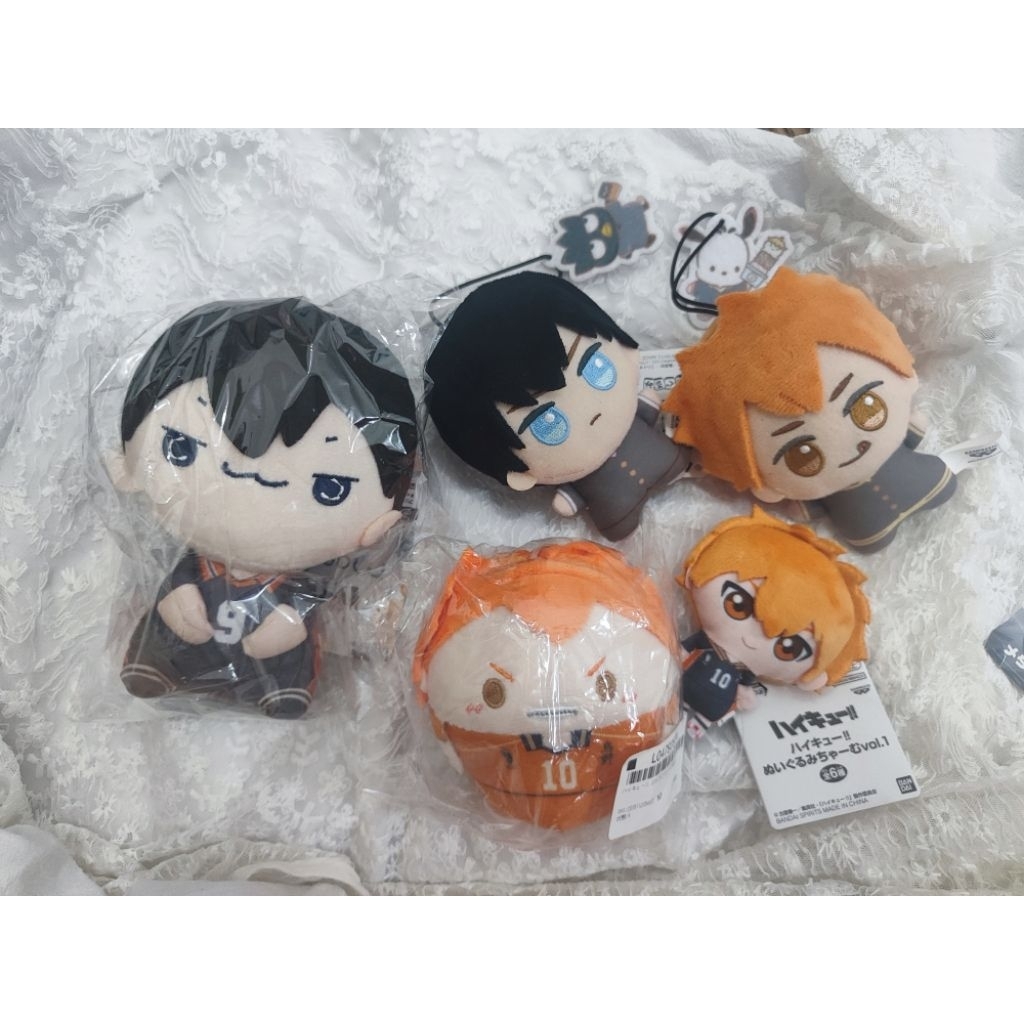 Gantungan anime boneka haikyuu chibigurumi mochipico fuwakororin hinata shoyo kageyama tobio