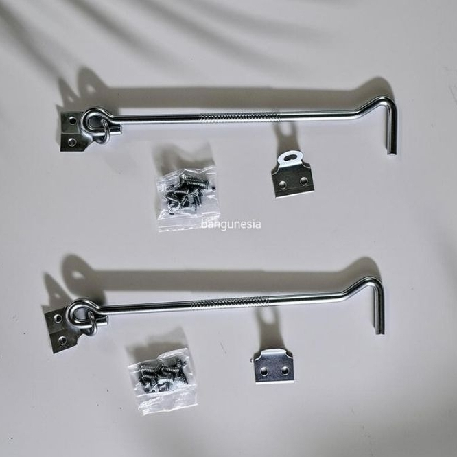 Hak Angin Jendela Stainless - 8" [20cm] - Cantolan Pengait Penahan Jendela dari Angin