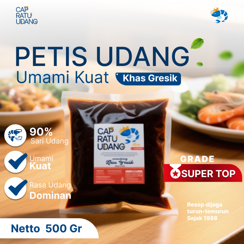 Petis Udang Khas Gresik 500 gr – Petis Ratu Udang | Grade Super Top