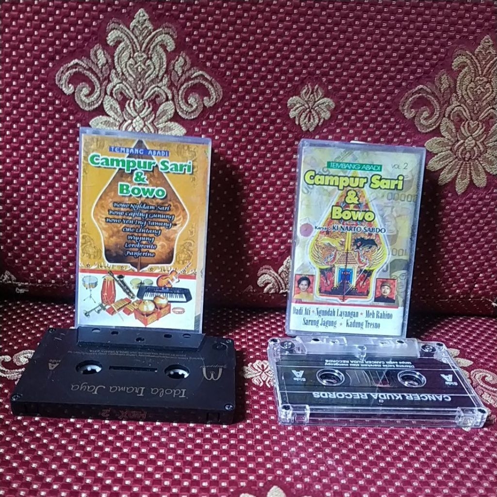 kaset pita cassette tape tembang abadi campur  sari & bowo