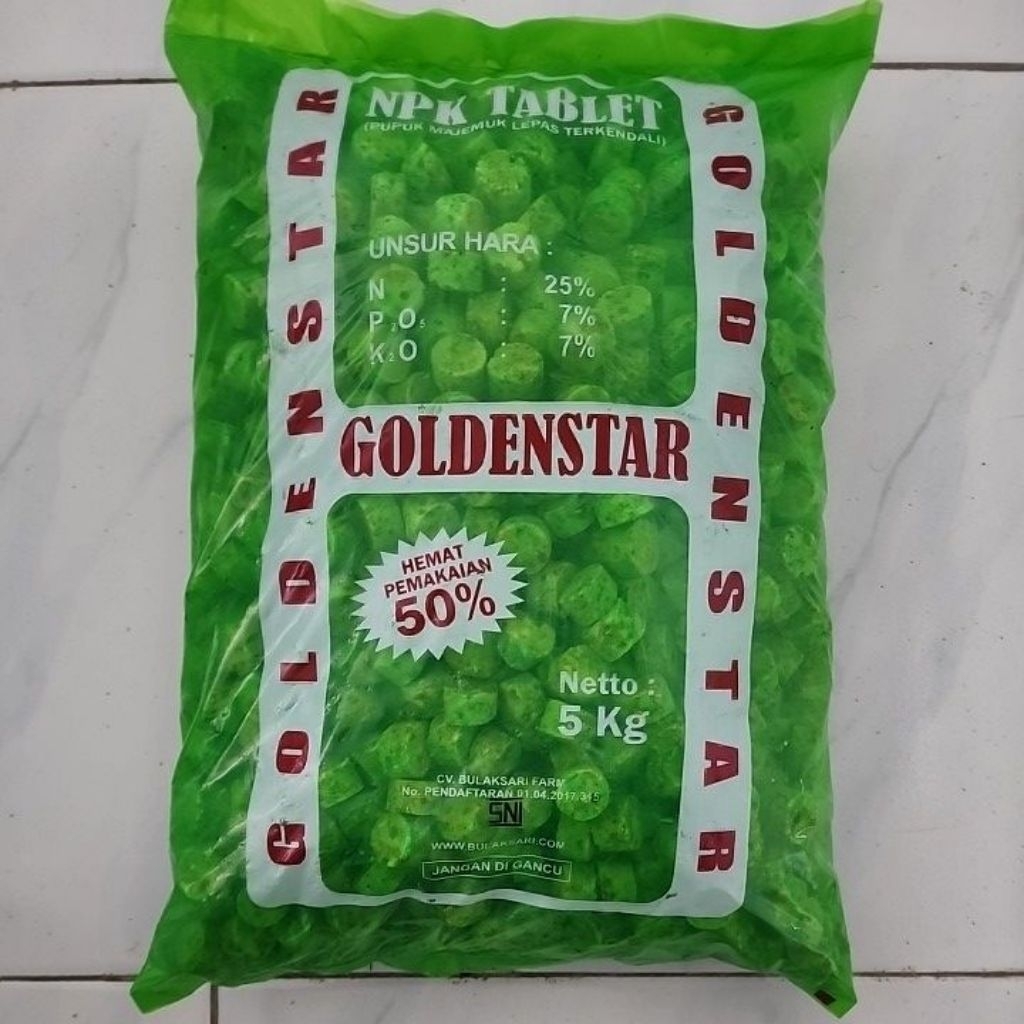 Pupuk NPK Tablet GOLDEN STAR 5kg