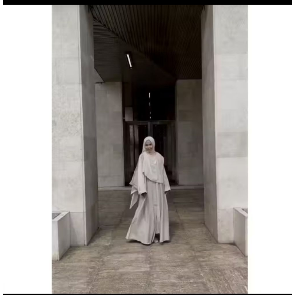 Abaya Saudi outer set pashmina