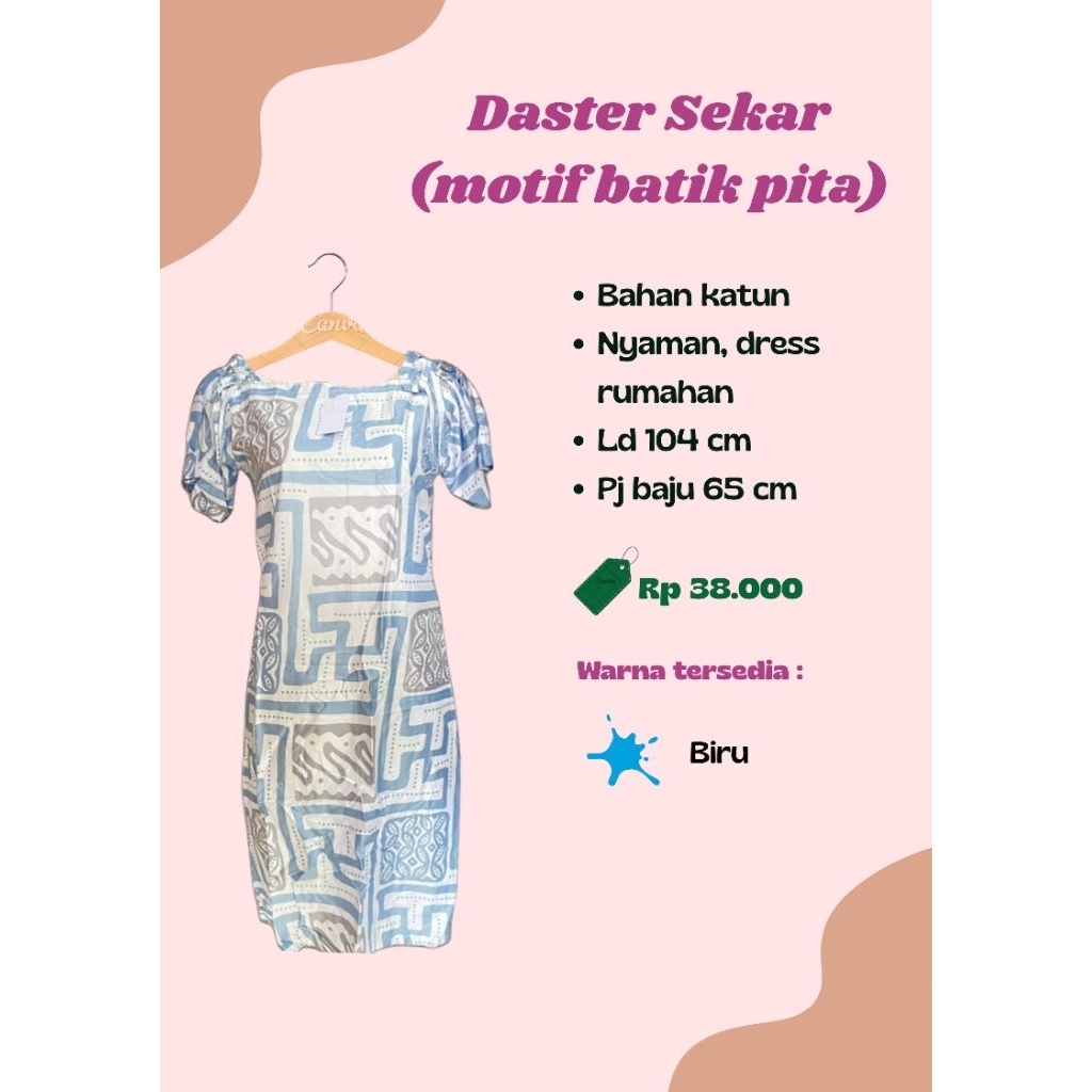 Daster Sekar (Motif Batik Pita)