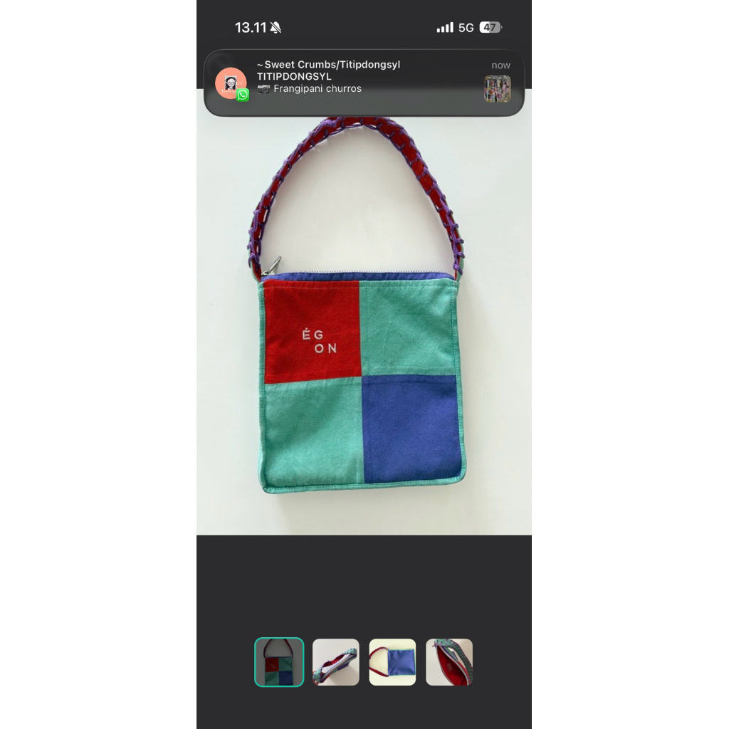 preloved egon apres bag