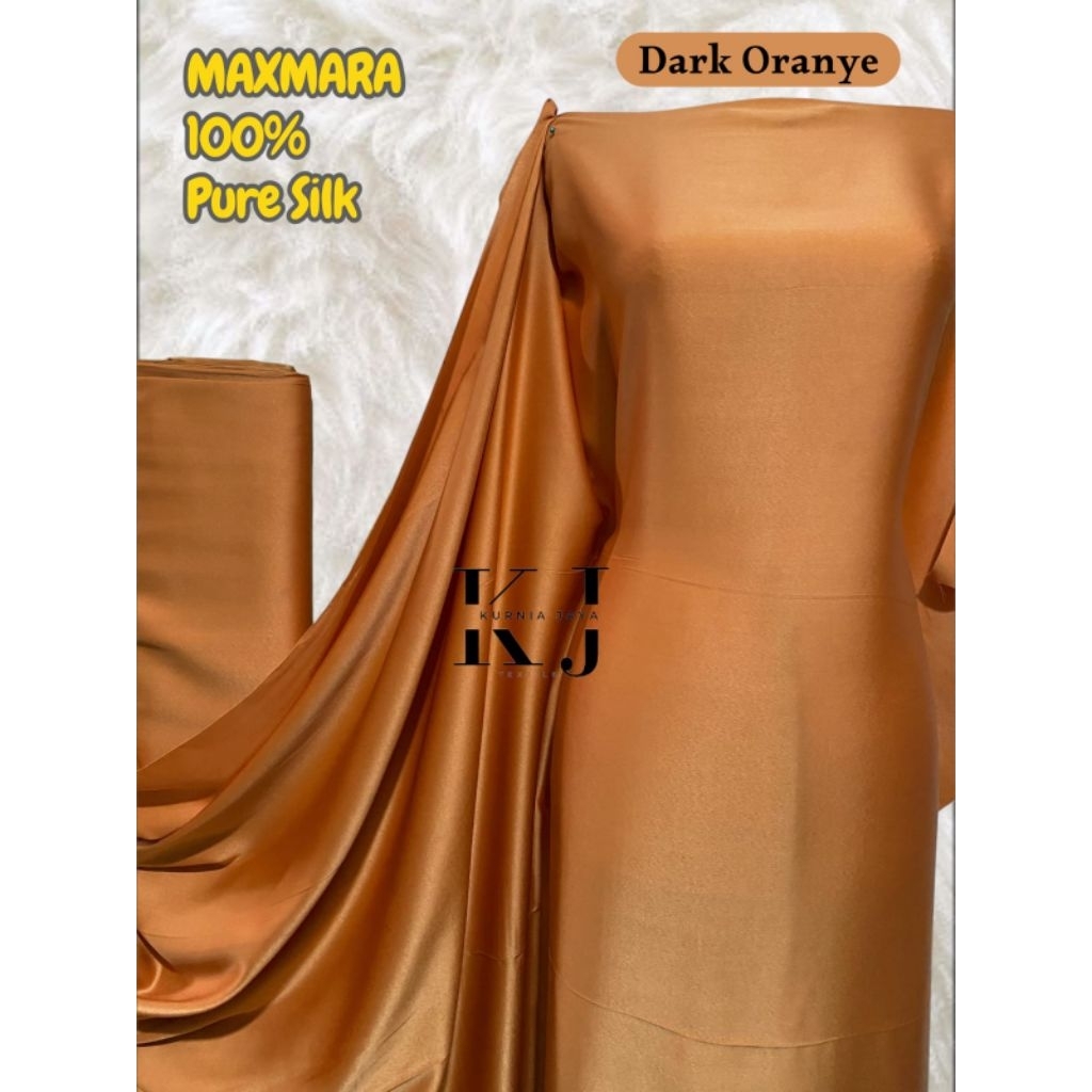 Bahan Kain Satin Maxmara Premium Bakal Kebaya Satin Maksmara 100% super silk. maxmara meteran murah