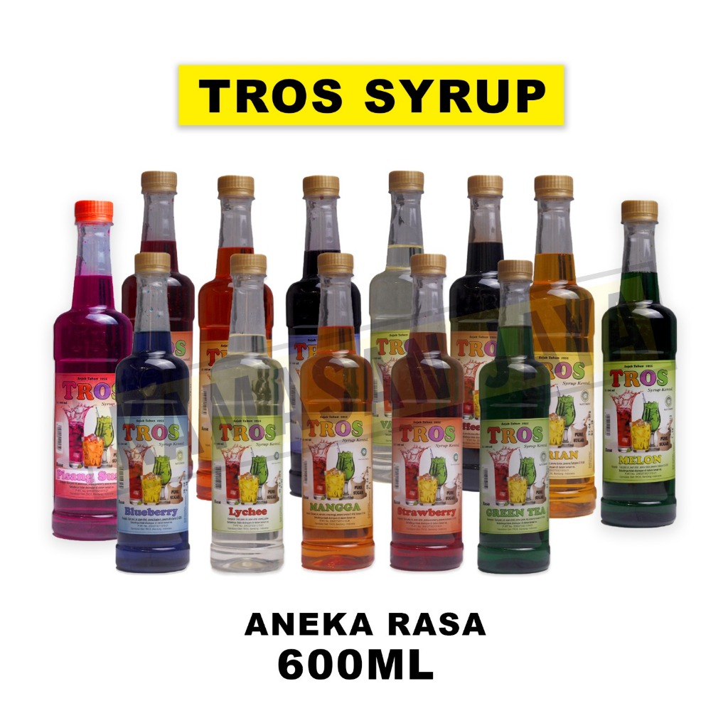 TROS SYRUP | SIRUP TROS MINUMAN UNTUK ES BUAH/CAFE/RESTO/BOOTH