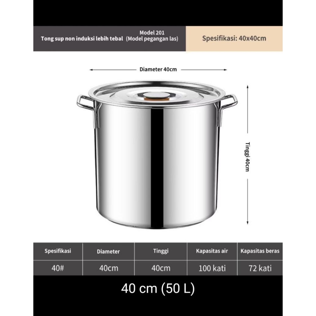 Panci  Dandang  Stainless  steel