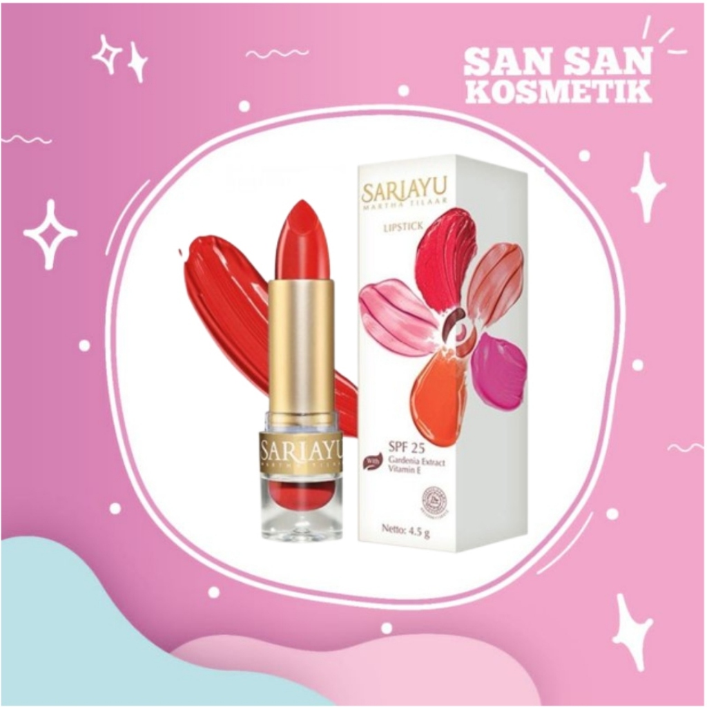 Sariayu Lipstik Gold Series Dengan Moisturizer Dan Vitamin E 4.5Gr