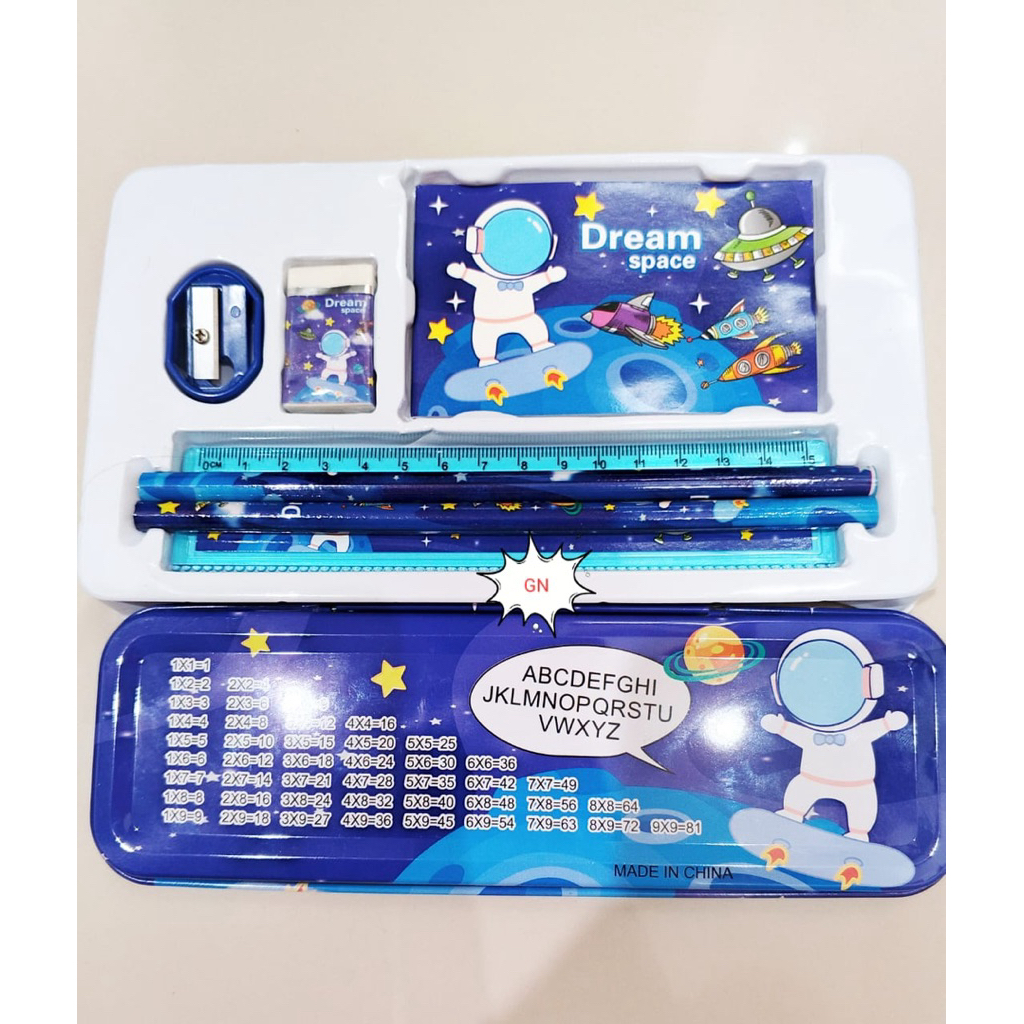 1SET Alat Tulis Karakter 7in1 / Alat Tulis Anak Anak