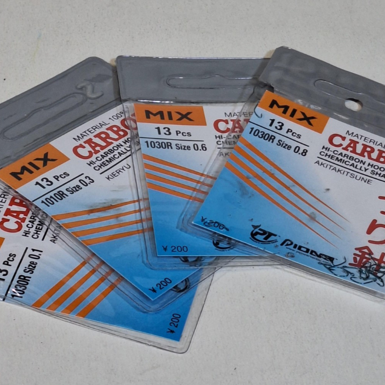 Kail Carbon Mix 1030R Biru Tersedia Ukuran [ No. 0.1 ] [ No. 0.3 ] [ No. 0.6 ] [ No. 0.8 ]