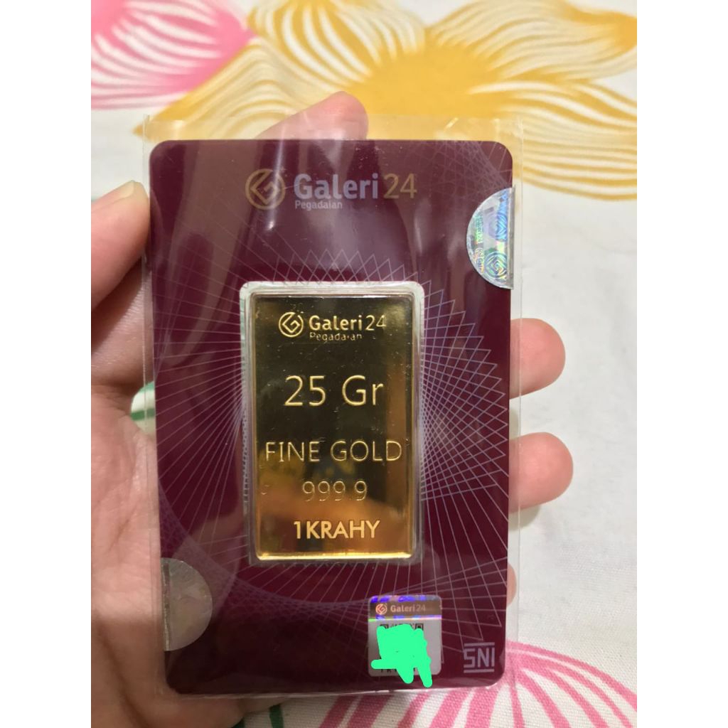 Emas Batangan Galeri 24 Pegadaian 25 Gram