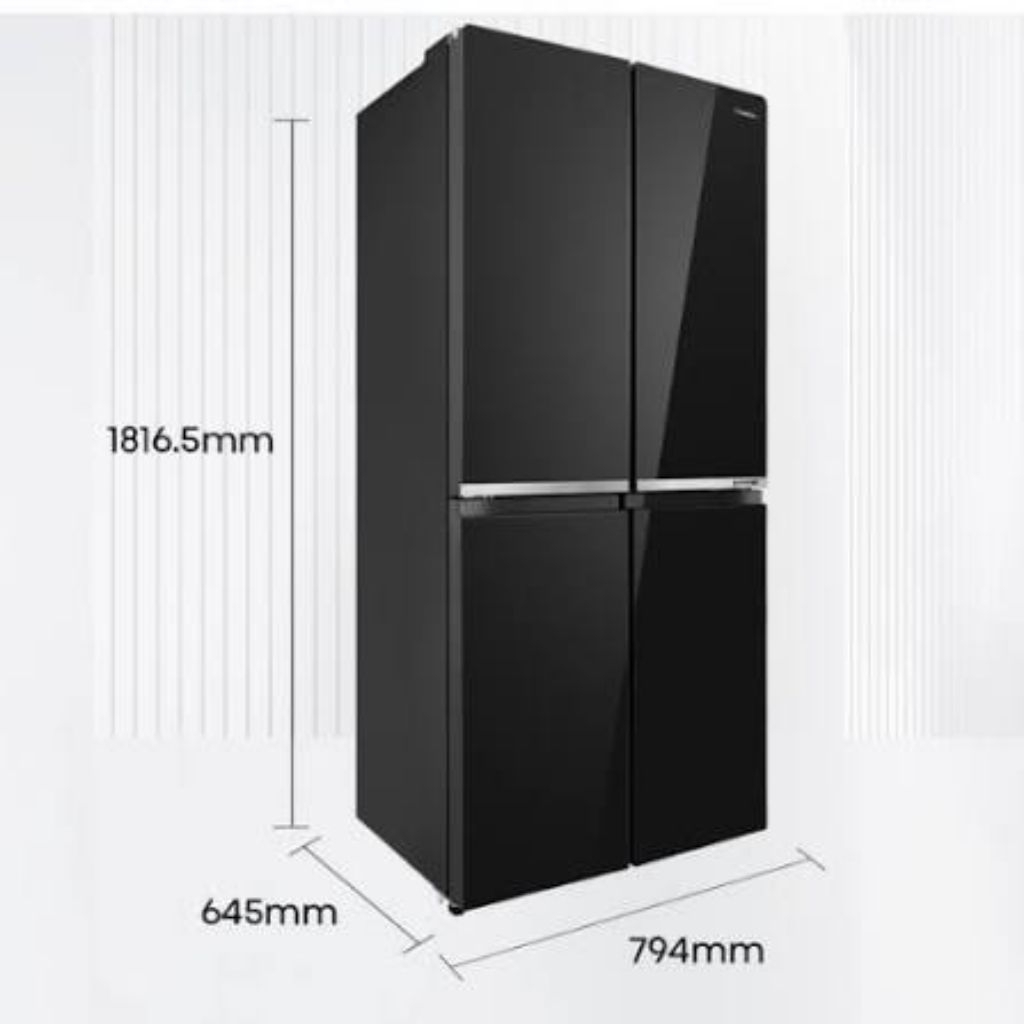 Hisense kulkas 4 pintu RQ556N4IBU 427 Liter -Garansi Resmi