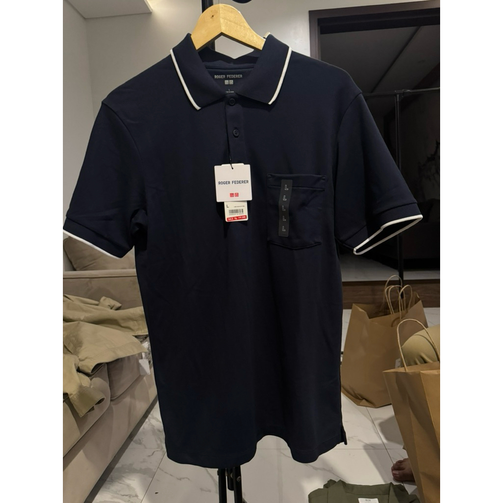 polo uniqlo airism roger federer new original