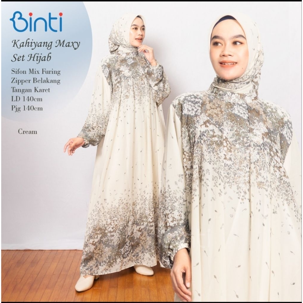 BINTI GAMIS CERUTY JUMBO LD 142-155 XXXXL ORI BINTI