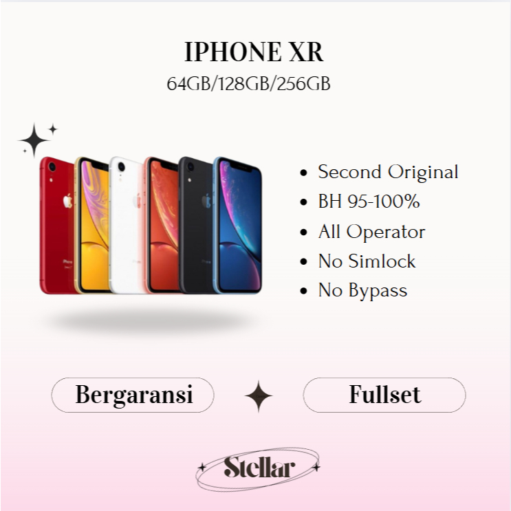 XR 64GB/128GB/256GB  Second Fullset 100% Original