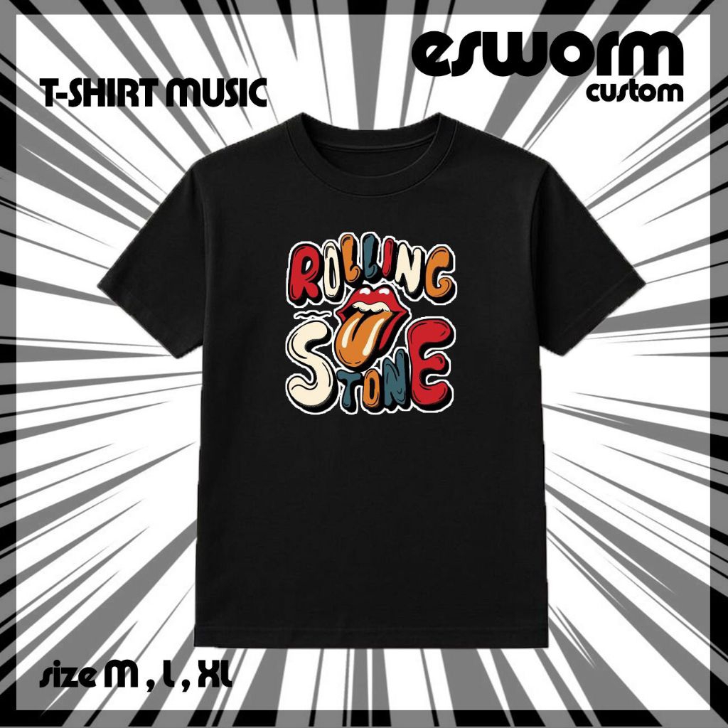 Kaos musik band The Rolling Stone T-Shirt Unisex