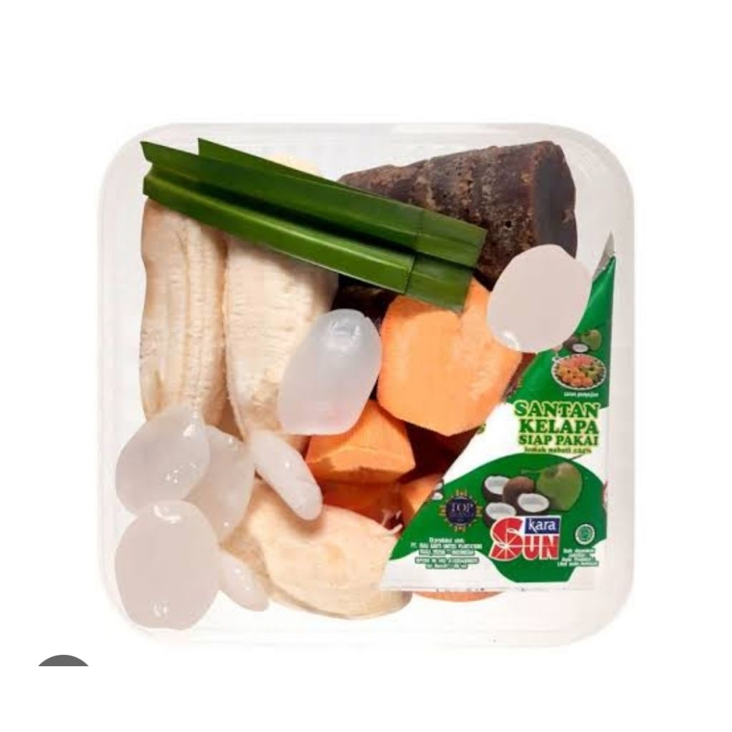 Paket kolak singkong isi 6-7 porsi siap masak