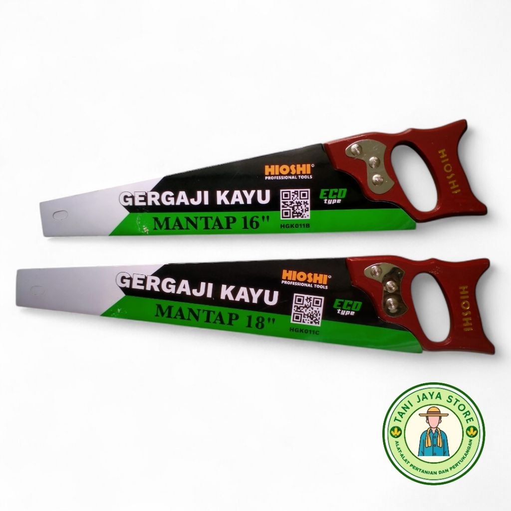 Gergaji Kayu HIOSHI Tajam Kuat 16” 18” Inch – Gergaji Potong Kayu Manual