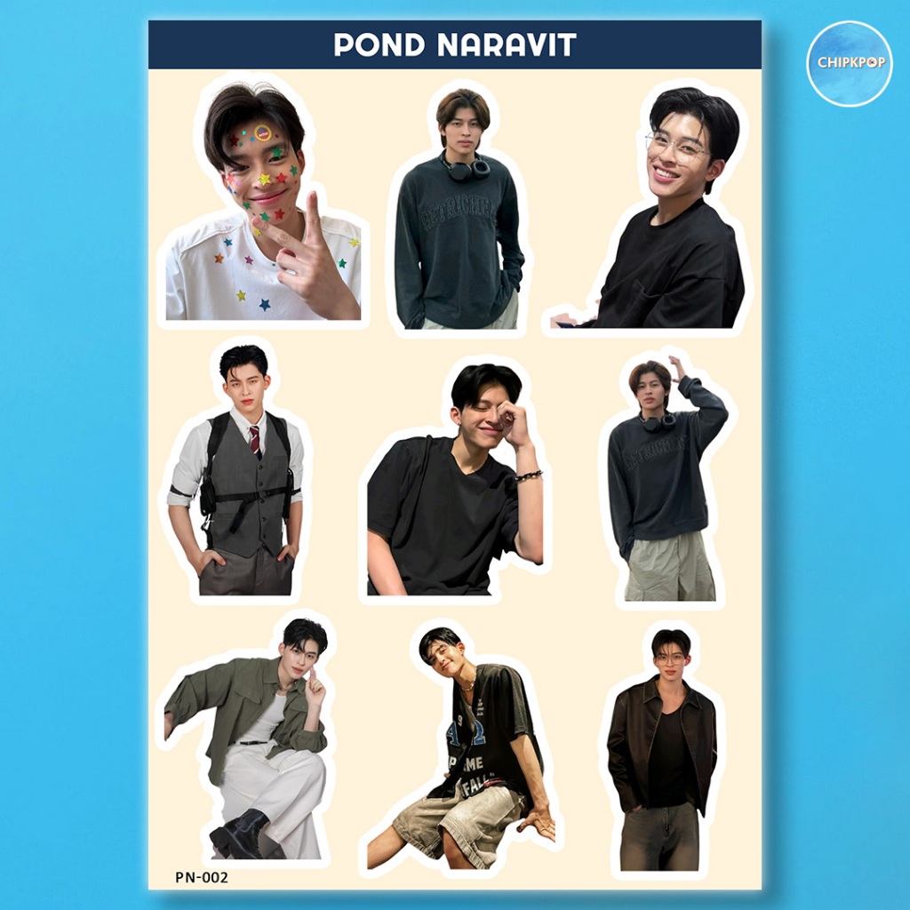 POND NARAVIT GMMTV STIKER AKTOR THAILAND I BL THAILAND I  POND NARAVIT | GMMTV THAILAND I MERCHANDIS