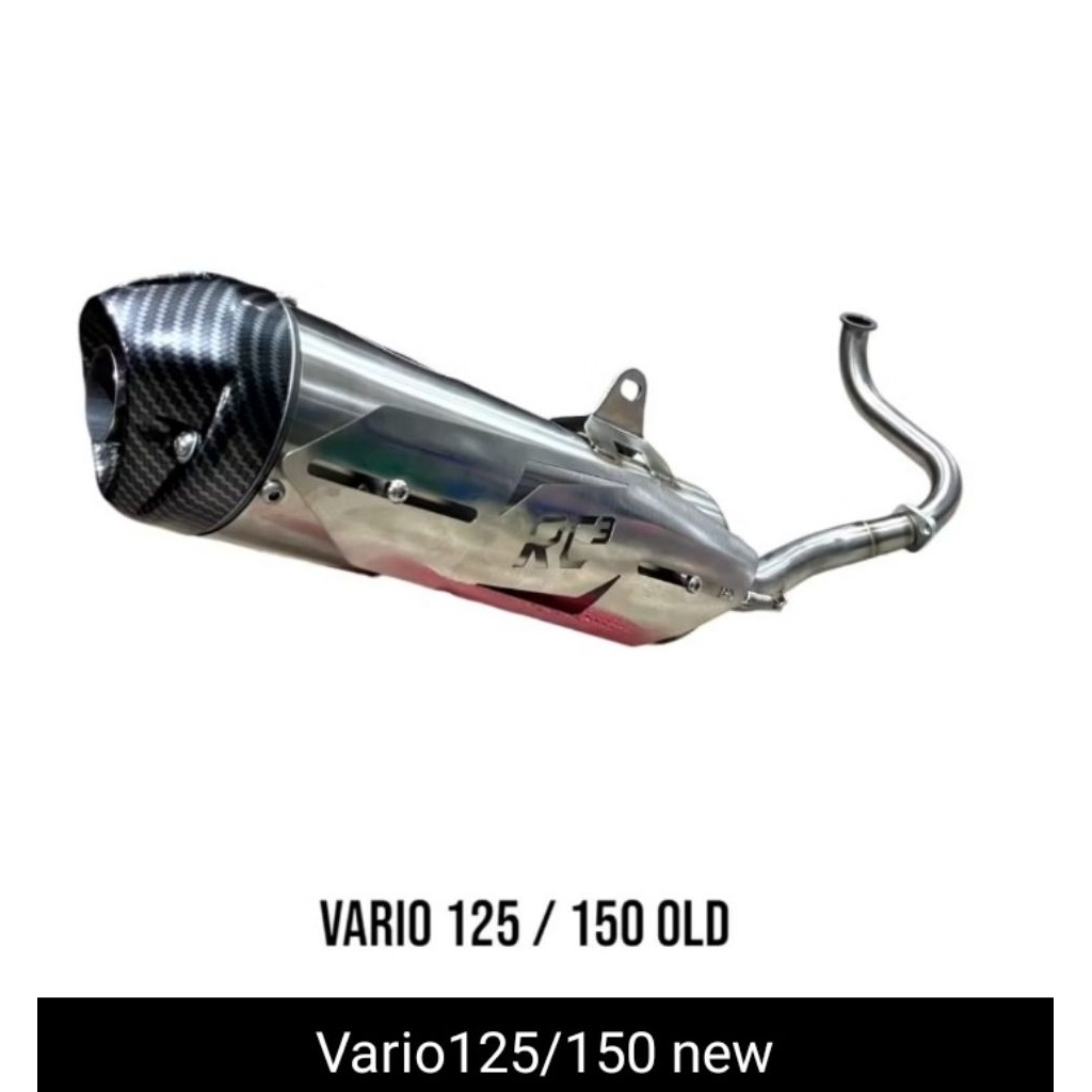knalpot RC3 standard racing starbok Vario 125 150 old new type pro RS new looks karbon