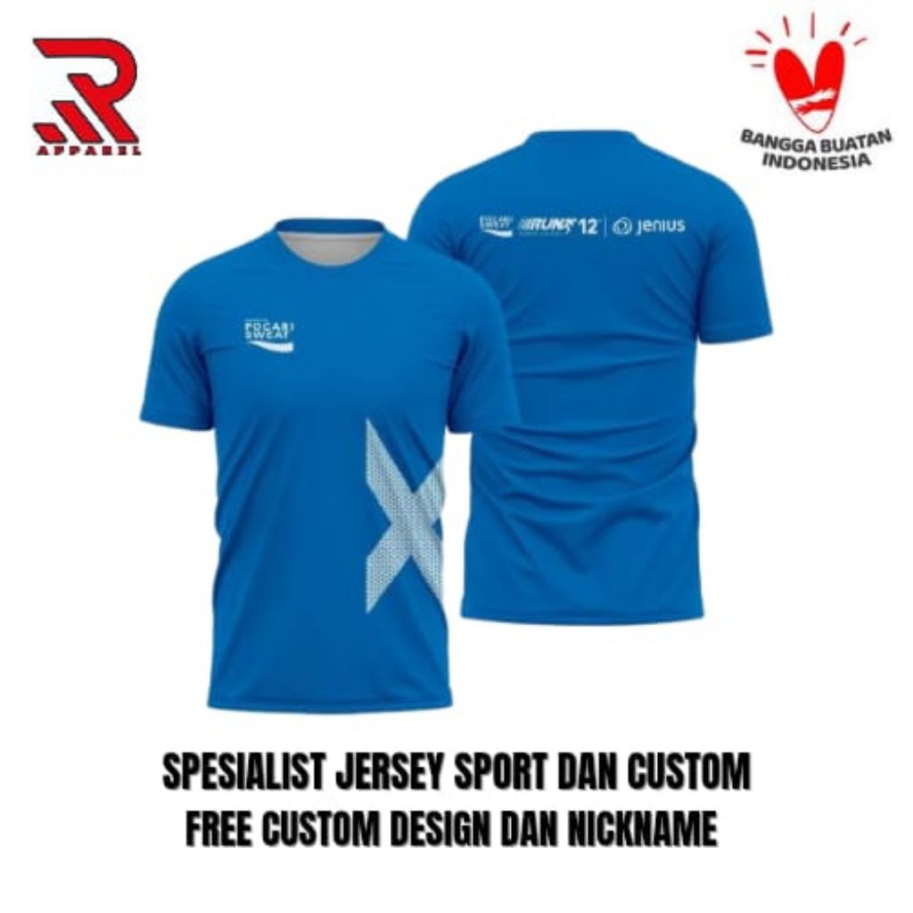 Jersey Running Pocari Sweat 10-12 New 2025 Jersey Pocari Sweat Terbaru
