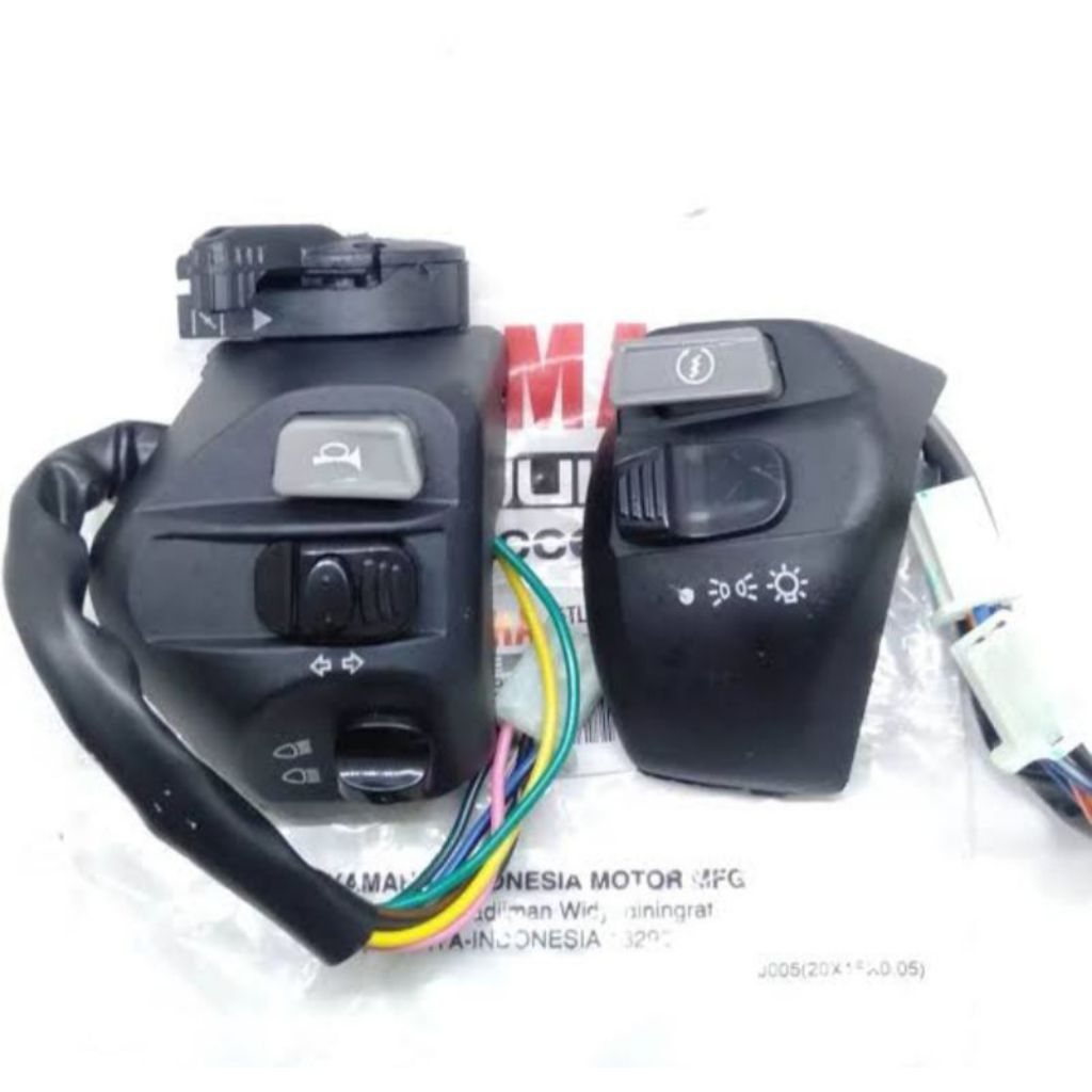 Saklar 1 Set Kiri/Kanan On/Off Lampu  Motor Yamaha Mio Soul/Mio Sporty/Mio M3/Mio J/Mio Soul GT /Fin