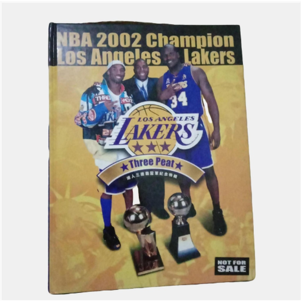 Buku Photobook NBA 2002 Champion Lakers Los Angeles Three Peat