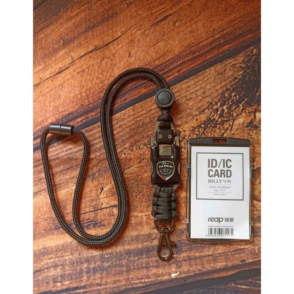 Lanyard id card logo Custom TIK Polri