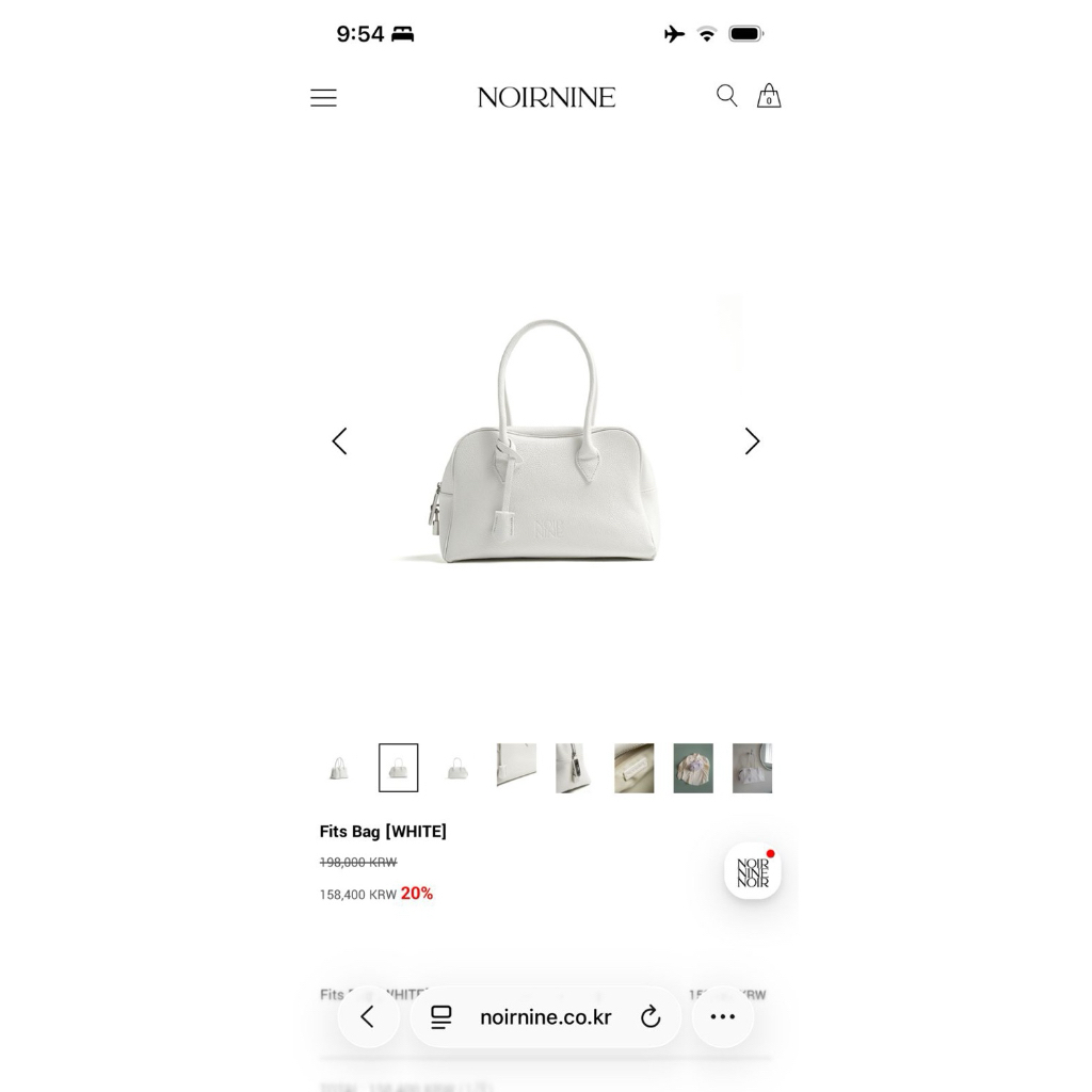 Noirnine Fits Bag white
