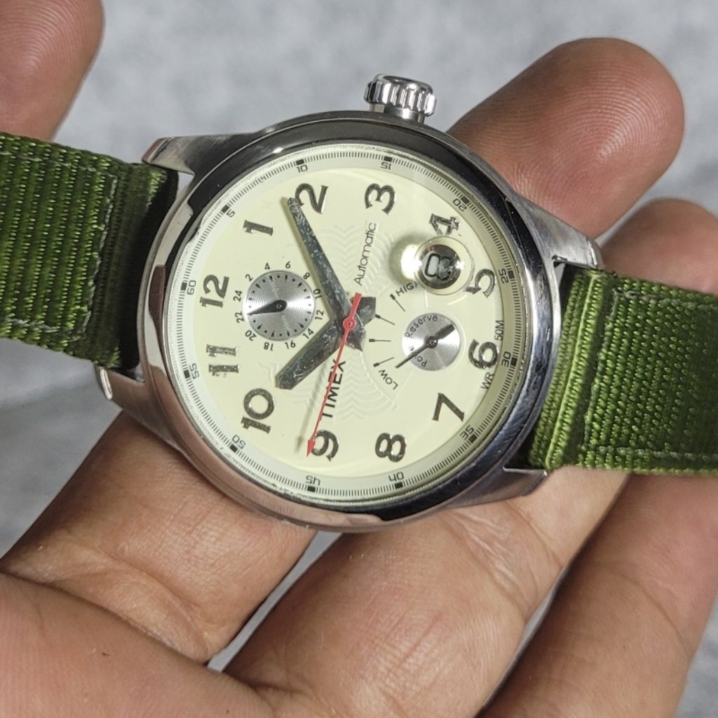 TIMEX AUTOMATIC POWER RESERVE ORIGINAL - JAM TANGAN ORI SECOND