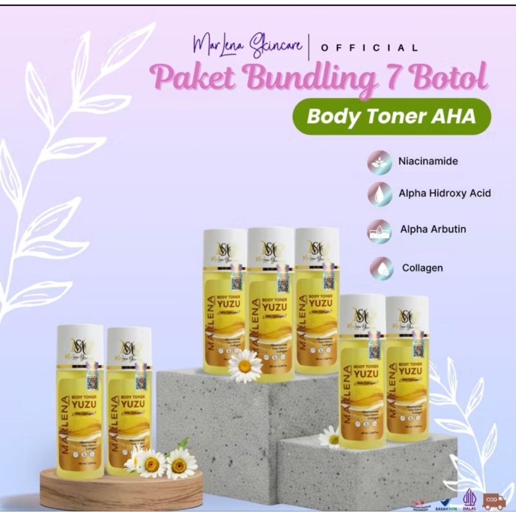 PAKET USAHA 7 PCS TONER YUZU COLLAGEN