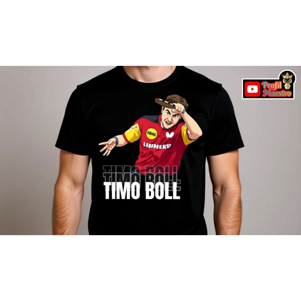 kaos distro custom Timo boll pingpong
