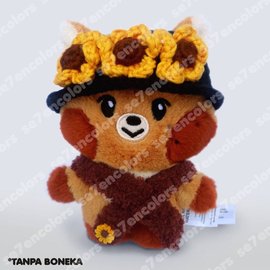 Sunflower Hat | Topi Bunga Matahari | Hat for Jjopoo NCT Dream Doll | Topi Rajut Boneka NCT DREAM wi