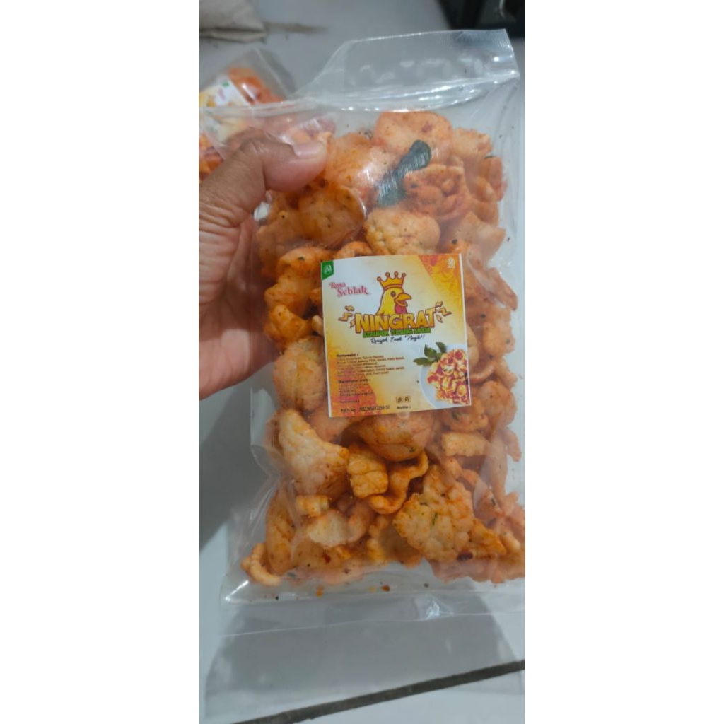 KERUPUK TULANG MUDA AYAM /KERUPUK RASA SEBLAK/ KERUPUK CEKER/KERUPUK RENYAH/KERUPUK GURIH/KERUPUK PE