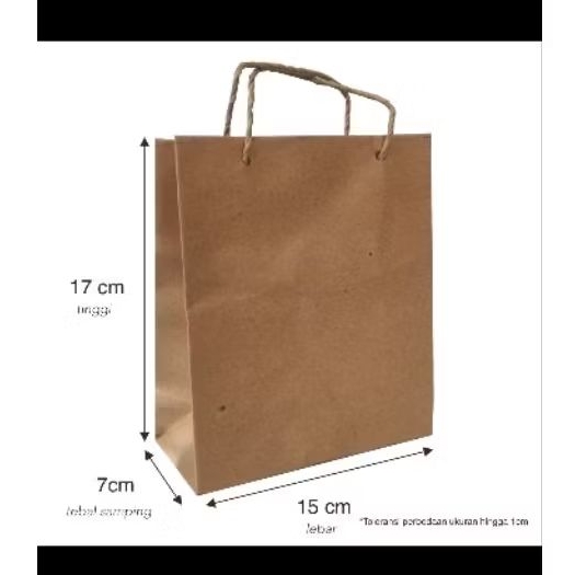 TAS KERTAS SEGI COKLAT