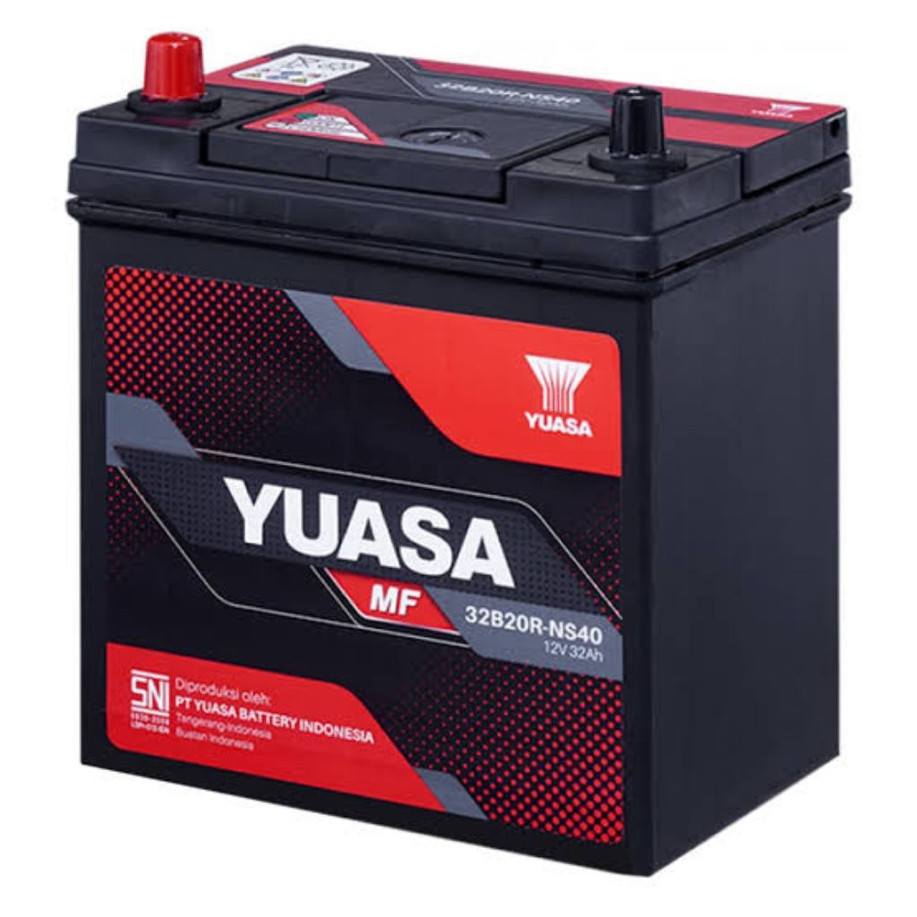 AKI MOBIL YUASA MAINTENANCE FREE (KERING) NS40 12V (Volt) / 35Ah (Ampere-Hour).