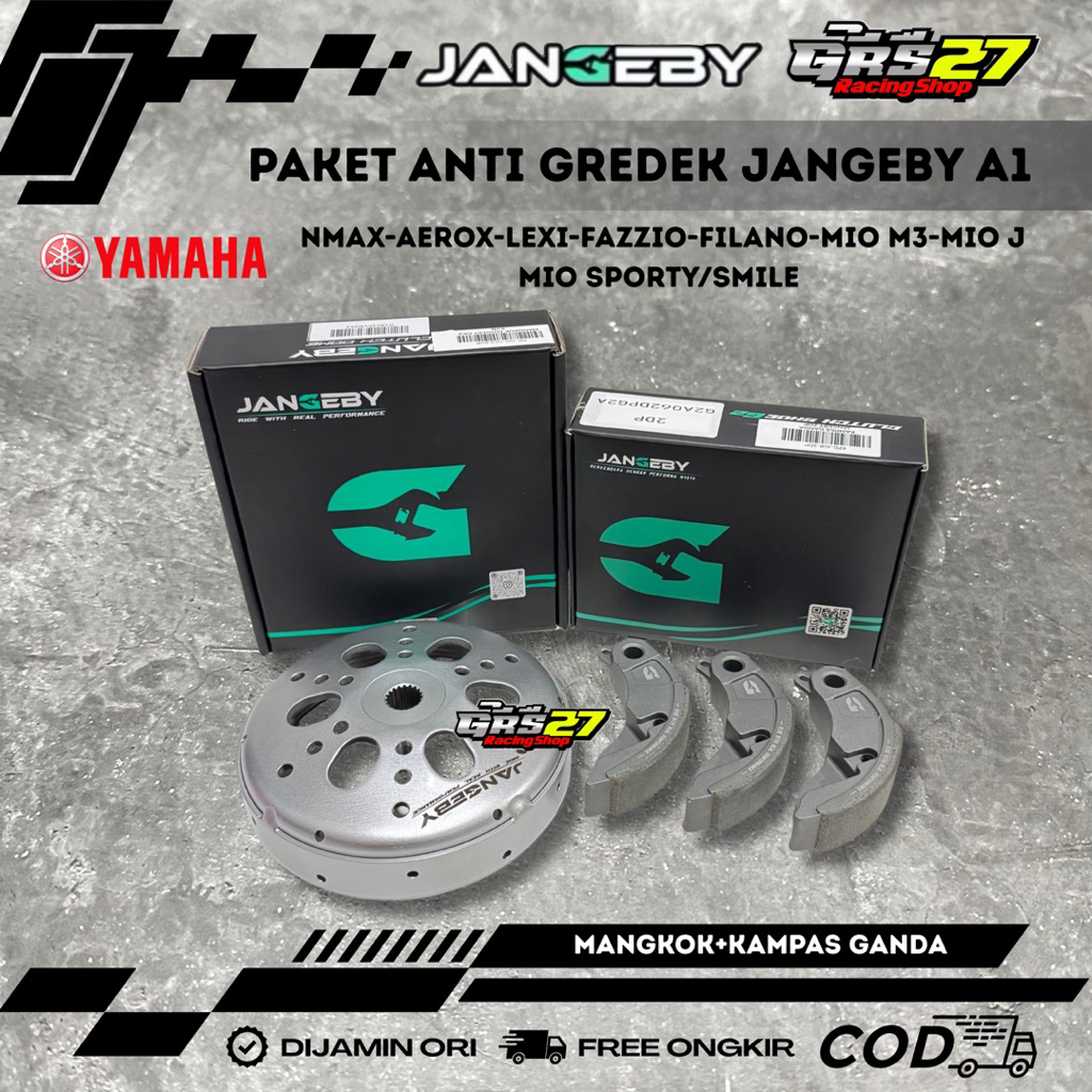 PAKET ANTI GREDEK JANGEBY A1 MANGKOK SET KAMPAS GANDA CARBON JANGEBY NMAX AEROX LEXY FAZZIO FILANO M