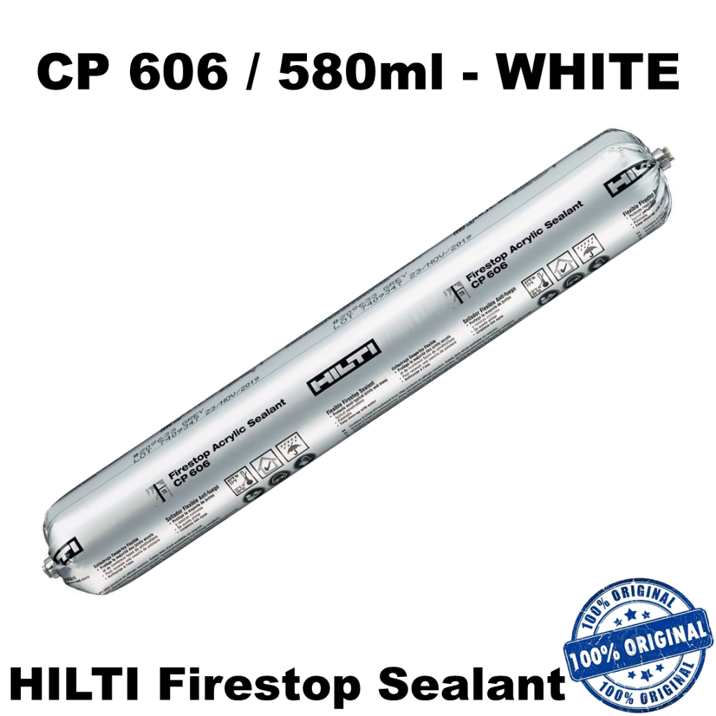 HILTI Firestop Sealant CP 606 580ml - WHITE | HILTI Firestop Sealant CP 606 - WHITE