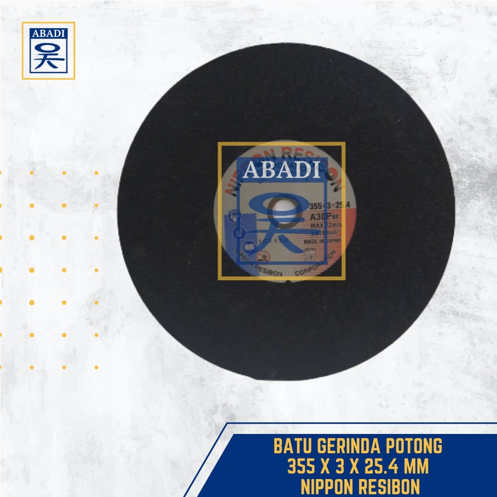 BATU GERINDA POTONG 355 X 3 X 25.4 MM NIPPON RESIBON