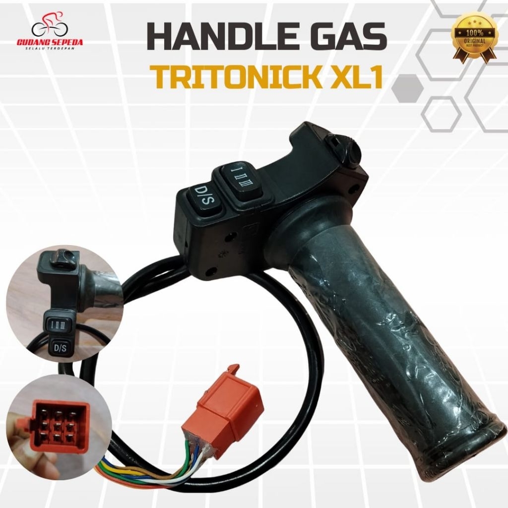 Handel Gas Sepeda Listrik Tiga Roda 3 Tritonic XL1 Genio Handle Throttle United XL 1