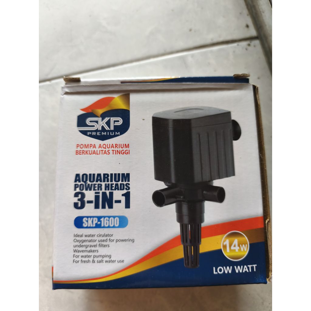 Mesin Pompa Akuarium 1600 untuk akuarium 50 cm 60 cm / waterpump