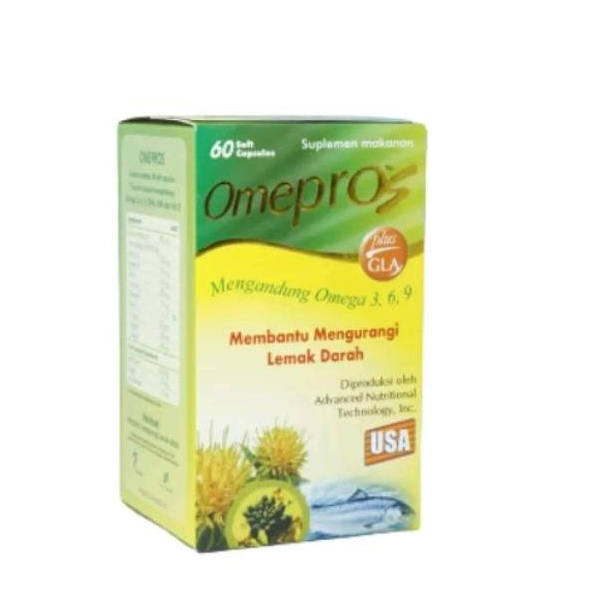 Omepros 1 Botol isi 60 Soft Capsul/ Minyak Ikan