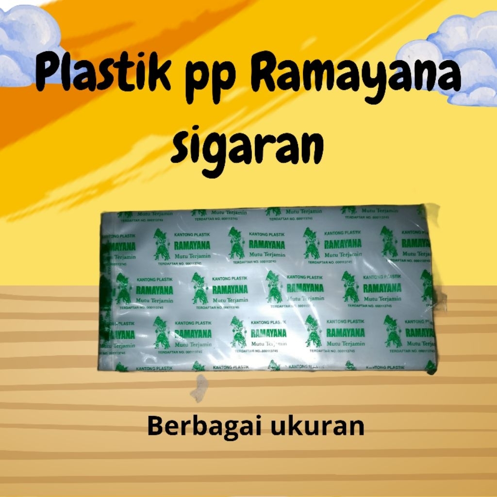 plastik pp merek Ramayana sigaran plastik pp bening plastik pp tebal plastik pp kuat kantong plastik