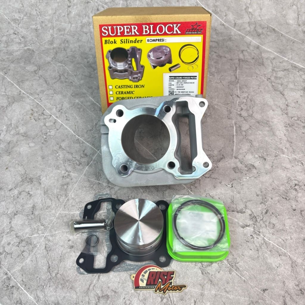 BLOK SEHER BRT VESPA 150 SPRINT 63 MM CERAMIC FORGED
