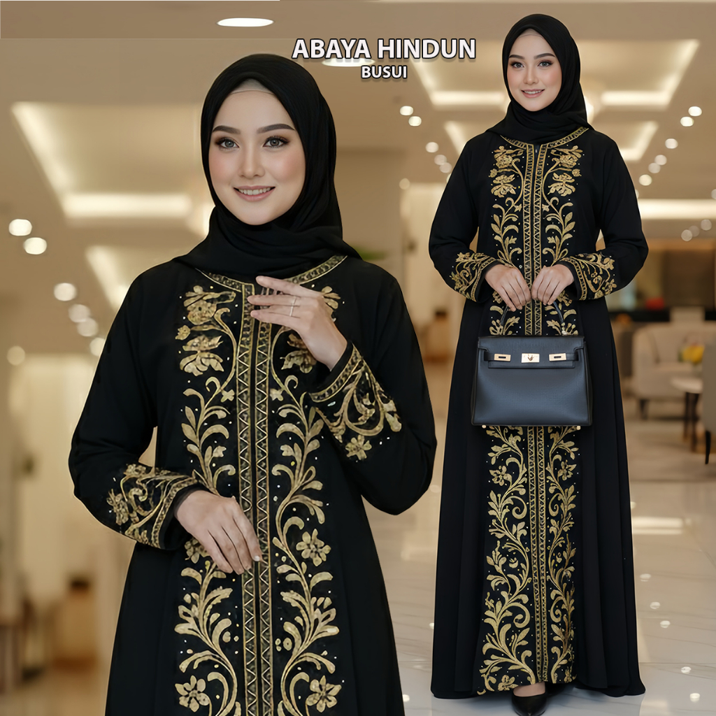 Abaya Hitam Turkey Gamis Dress Arab Abaya Jumbo Jubah Hitam Wanita Gamis Turki Gamis Orang Tua