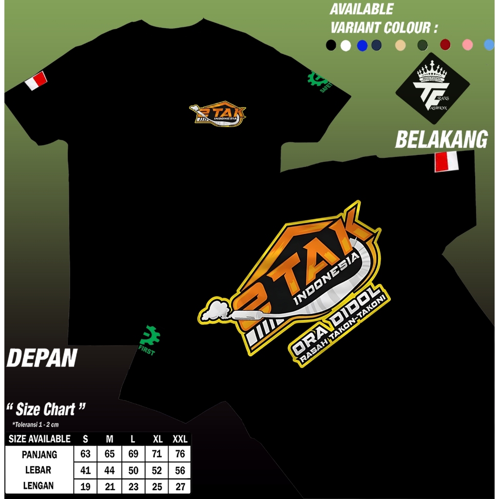 Trans Fashion KAOS RX KING ORA DIDOL - YRKI - KAOS 2STROKE - T-SHIRT 2TAK ORA DIDOL - T-SHIRT RXKING